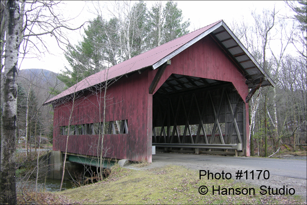 Stowe, VT - White Caps Bridge - Winter